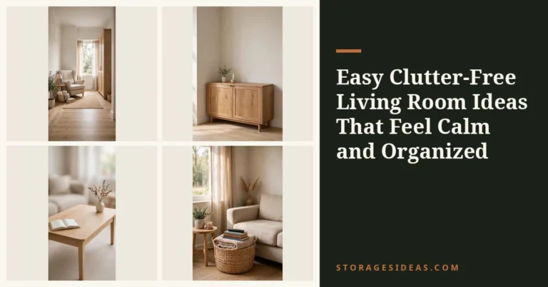 8 Easy Clutter-Free Living Room Ideas That Feel Calm and Organized
