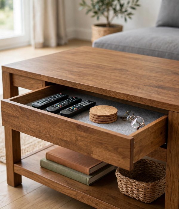 Coffee Table With Drawers – living room storage ideas