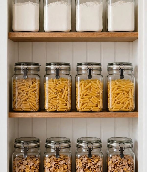 50 Home Organization Ideas for Every Room 10 Decant Into Square Containers