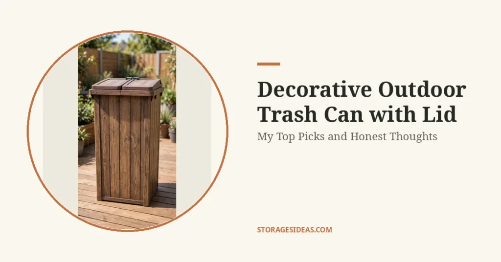 Decorative Outdoor Trash Can with Lid: My Top Picks and Honest Thoughts