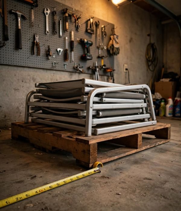 9 Patio Furniture and Cushion Winter Storage Ideas 6 Elevate Everything 4+ Inches Off the Concrete – patio furniture winter storage
