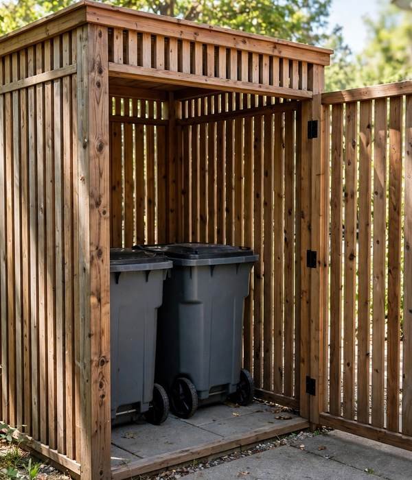 Outdoor Trash Cans: The Complete Guide to Choosing, Storing and Cleaning 10 Enclosure Sizing – outdoor trash can guide