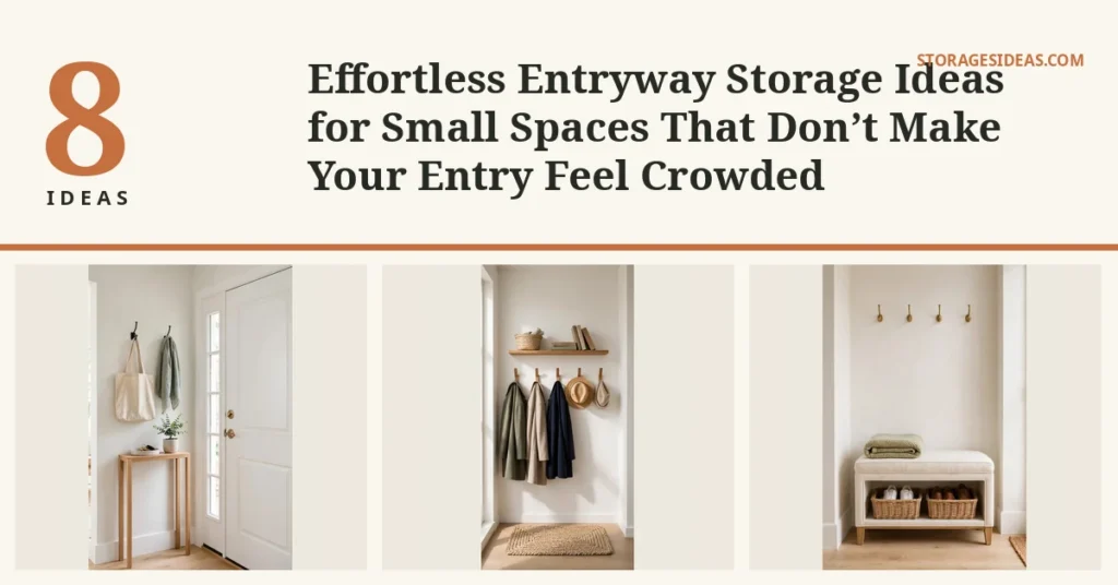 8 Effortless Entryway Storage Ideas for Small Spaces That Don’t Make Your Entry Feel Crowded
