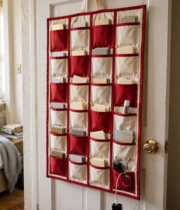10 Advent Calendar Ideas That Double as Storage 4 fabric hanging pocket advent calendar