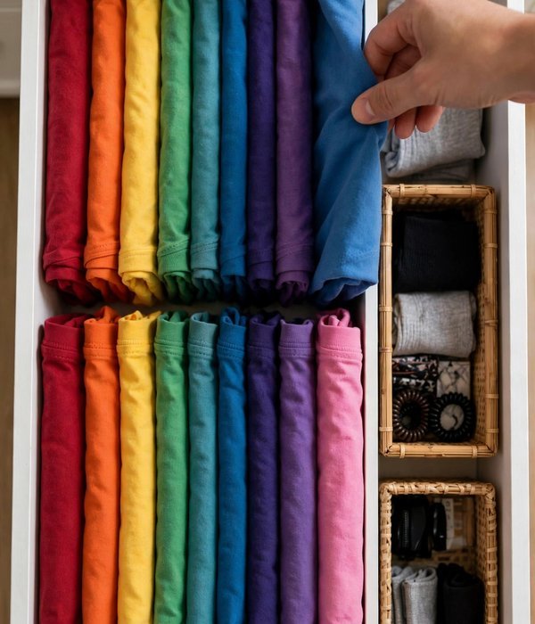 30 Bedroom Storage Ideas for Clothes, Shoes and Everything Else 22 File-Folding – bedroom storage ideas