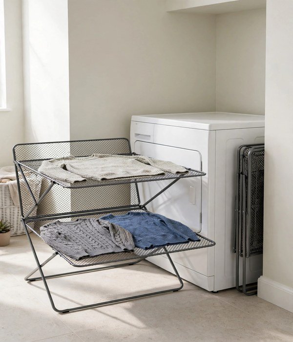 Fold-Flat Drying Rack