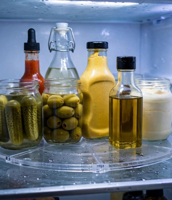 35 Kitchen Storage Ideas for Every Cabinet, Counter and Corner 33 Fridge Turntable – kitchen storage ideas