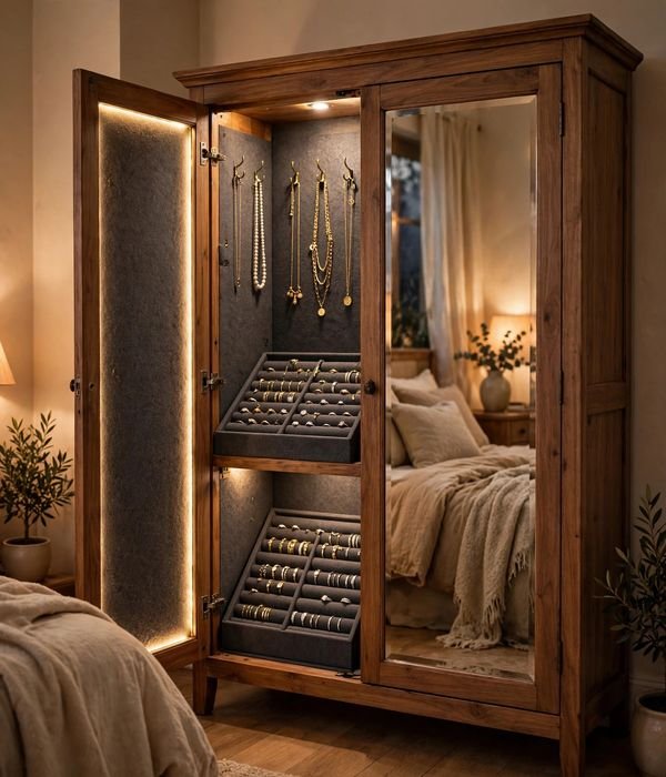 25 Organization Gifts for People Who Love a Tidy Home 23 Full-Length Mirror With Hidden Jewelry Storage