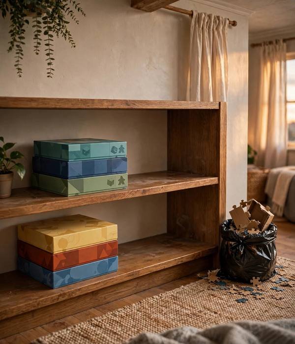 Pre-Christmas Declutter Checklist: 20 Things to Clear Before December 22 Games and puzzles culled