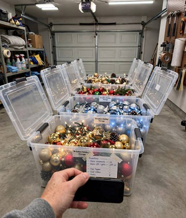 Pre-Christmas Declutter Checklist: 20 Things to Clear Before December 13 Garage holiday bin audit – pre christmas declutter