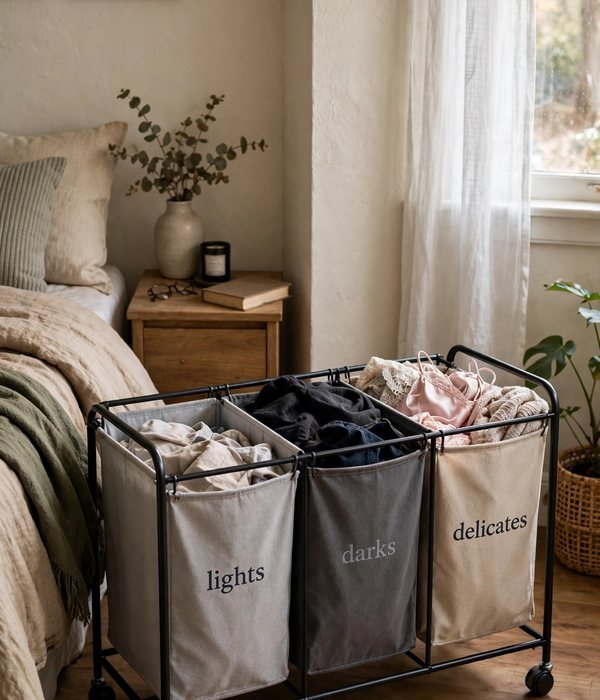 50 Home Organization Ideas for Every Room 27 Hamper With 2–3 Sorters – home organization ideas