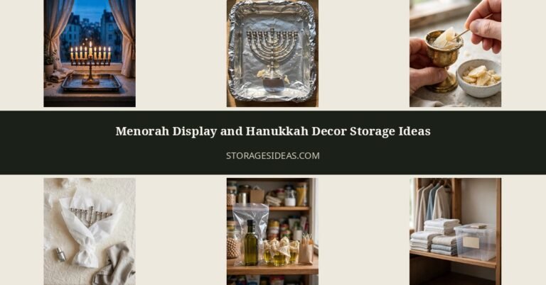 8 Menorah Display and Hanukkah Decor Storage Ideas 1 8 Menorah Display and Hanukkah Decor Storage Ideas