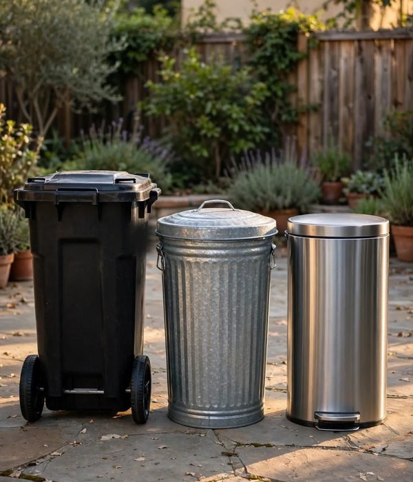 Outdoor Trash Cans: The Complete Guide to Choosing, Storing and Cleaning 4 HDPE vs Galvanized vs Stainless: Picking the Material