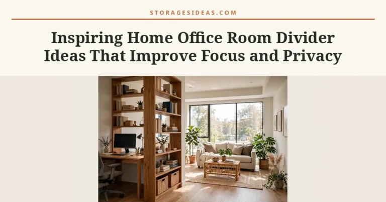 11 Inspiring Home Office Room Divider Ideas That Improve Focus and Privacy