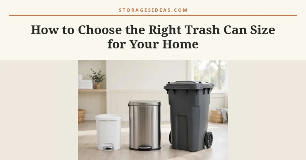 How to Choose the Right Trash Can Size for Your Home