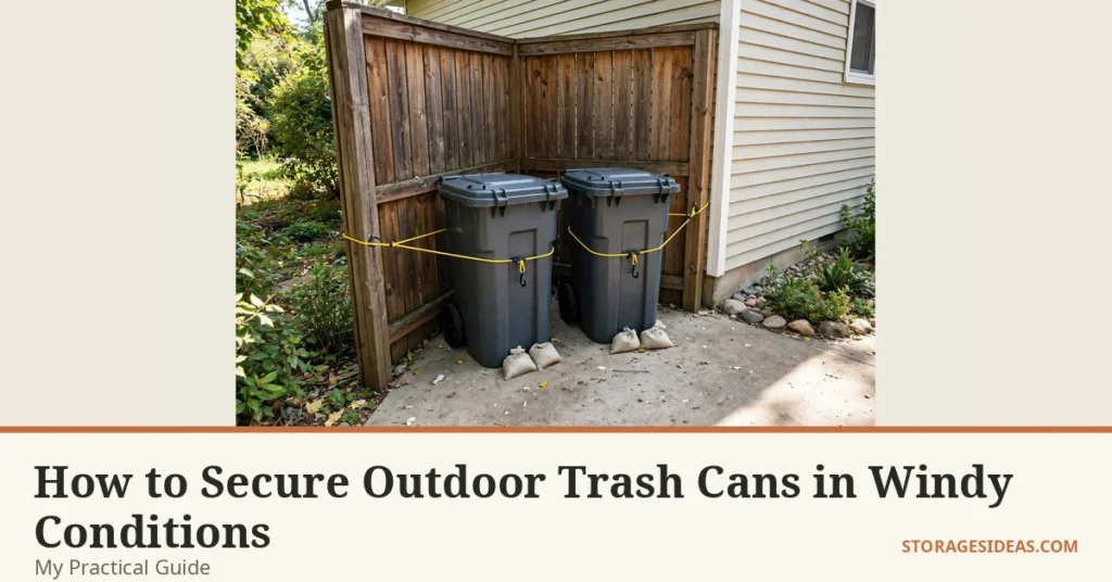 How to Secure Outdoor Trash Cans in Windy Conditions: My Practical Guide
