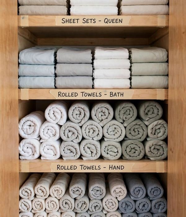 50 Home Organization Ideas for Every Room 25 Linen Closet Zone Labels