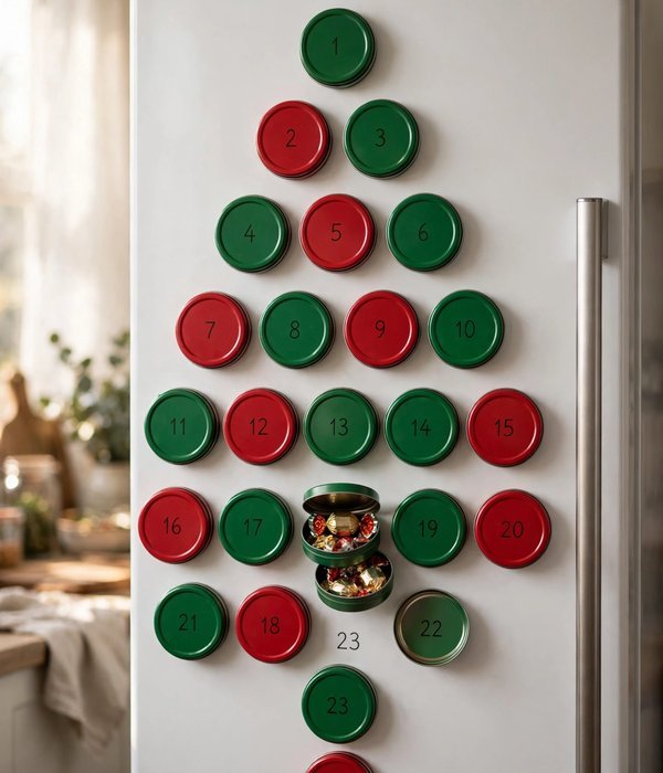 10 Advent Calendar Ideas That Double as Storage 9 magnetic tin advent calendar