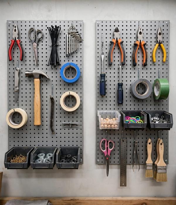 25 Organization Gifts for People Who Love a Tidy Home 20 Metal Pegboard Organizer Kit