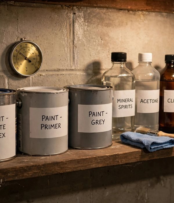 Move Chemicals and Paint Above Freezing – winterize garage