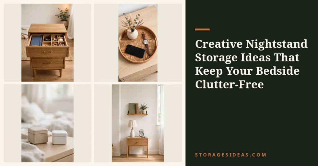 11 Creative Nightstand Storage Ideas That Keep Your Bedside Clutter-Free