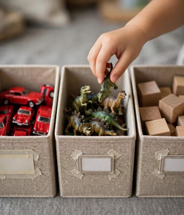 30 Toy Storage Ideas for Bedrooms, Playrooms and Living Rooms 4 One Category Per Bin
