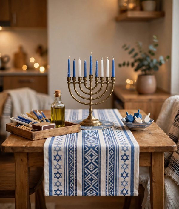 One Table Runner, One Foldable Tablescape