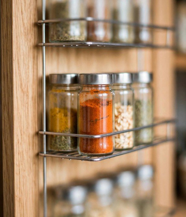 50 Home Organization Ideas for Every Room 7 Over-Cabinet-Door Racks