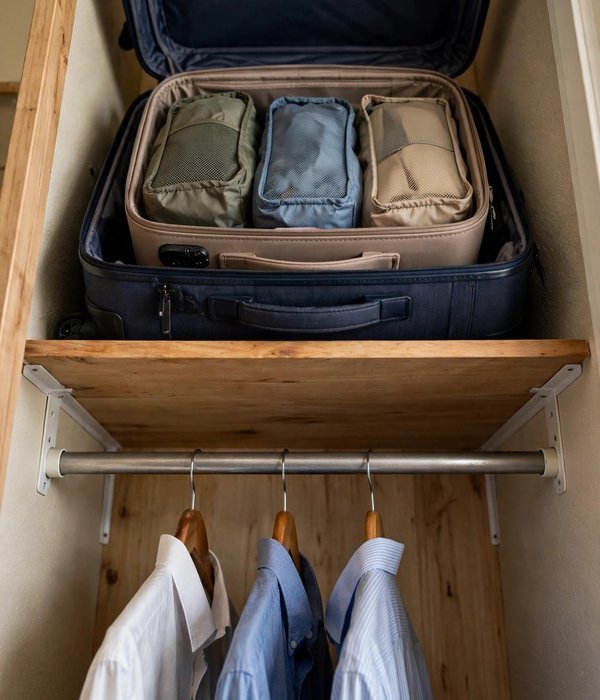 30 Bedroom Storage Ideas for Clothes, Shoes and Everything Else 31 Over-Closet-Shelf Luggage Storage – bedroom storage ideas