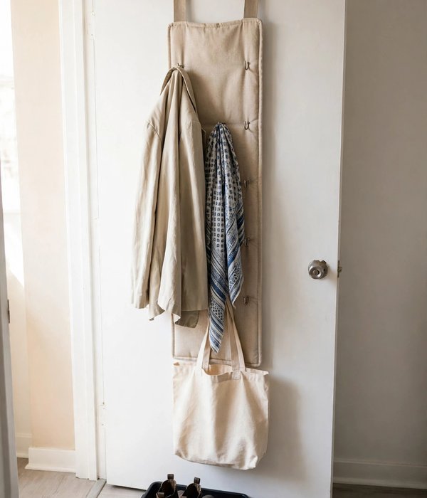 12 Gifts for People Living in Small Apartments 3 Over-the-Door Fabric Hook Rail – gifts for small apartment