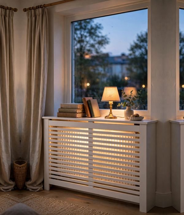 Radiator Cover Console – living room storage ideas
