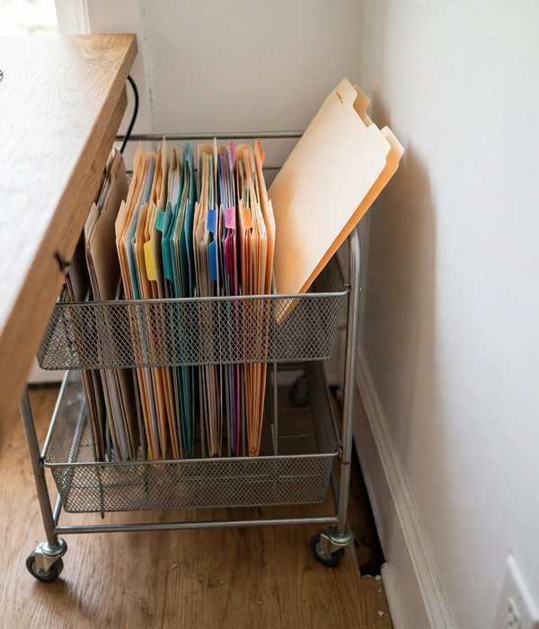 Rolling File Cart – home office storage ideas