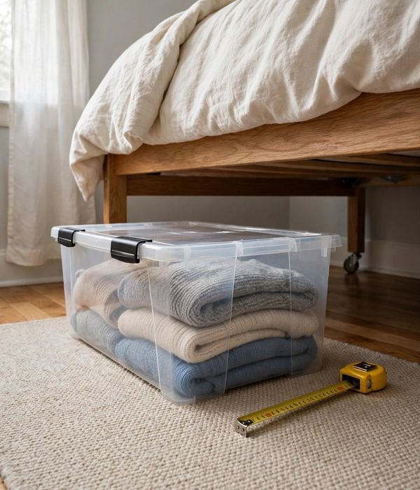 30 Bedroom Storage Ideas for Clothes, Shoes and Everything Else 3 Rolling Under-Bed Bins with Wheels – bedroom storage ideas