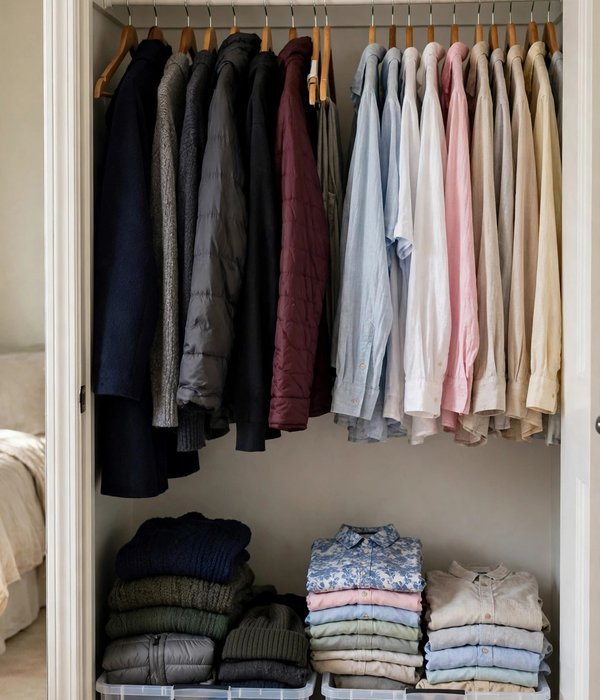 30 Bedroom Storage Ideas for Clothes, Shoes and Everything Else 28 Seasonal Clothing Rotation System