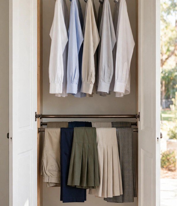 30 Bedroom Storage Ideas for Clothes, Shoes and Everything Else 9 Second Hanging Rod – bedroom storage ideas