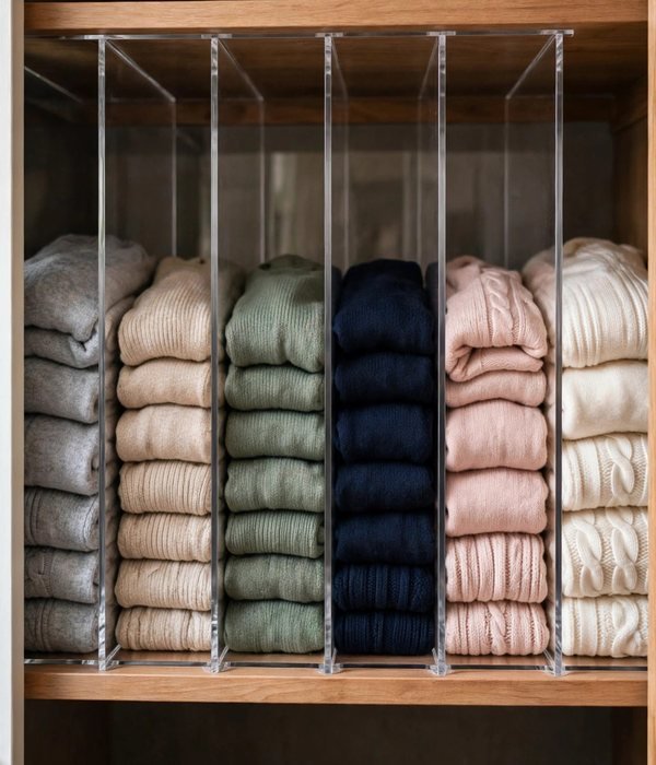 50 Home Organization Ideas for Every Room 14 Shelf Dividers