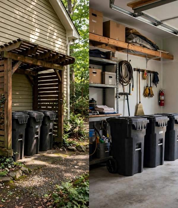 Outdoor Trash Cans: The Complete Guide to Choosing, Storing and Cleaning 12 Side Yard vs Garage: The Heat-Smell Tradeoff