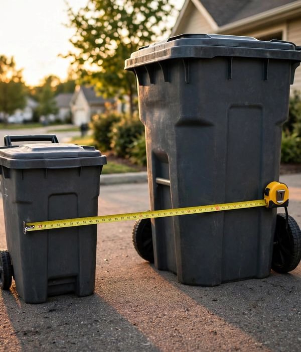 Outdoor Trash Cans: The Complete Guide to Choosing, Storing and Cleaning 3 Size Math – outdoor trash can guide