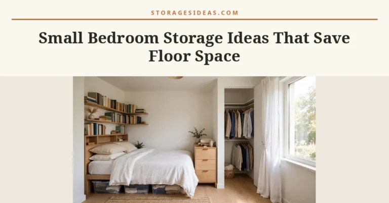 20 Small Bedroom Storage Ideas That Save Floor Space