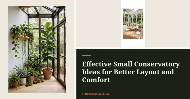 10 Effective Small Conservatory Ideas for Better Layout and Comfort
