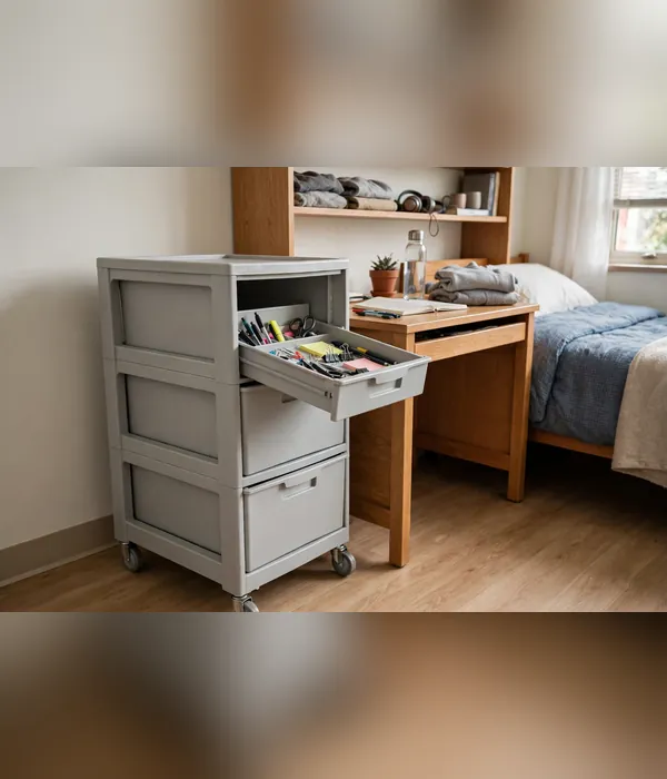 10 Dorm Room Organization Gifts College Students Actually Use 7 Stackable 3-Drawer Cart – dorm organization gifts