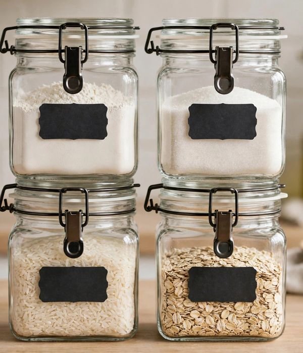 35 Kitchen Storage Ideas for Every Cabinet, Counter and Corner 23 Stackable Airtight Canisters
