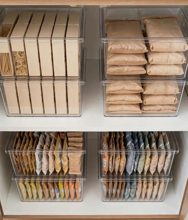 12 Gifts for People Living in Small Apartments 8 Stackable Clear Pantry Bins