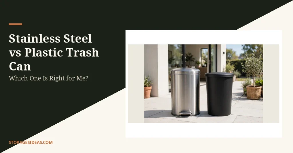 Stainless Steel vs Plastic Trash Can: Which One Is Right for Me?