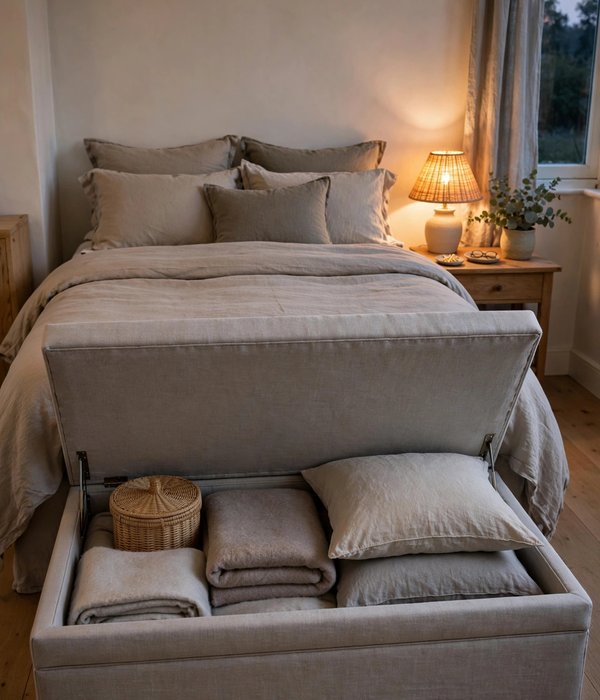 30 Bedroom Storage Ideas for Clothes, Shoes and Everything Else 14 Storage Bench at the Foot of the Bed – bedroom storage ideas