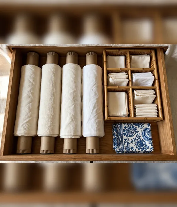 Table Linen Storage – dining room storage ideas