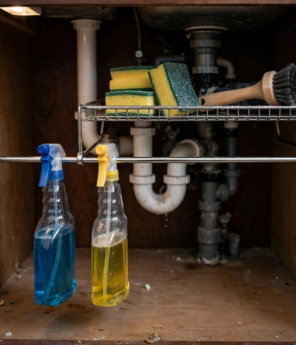 12 Gifts for People Living in Small Apartments 9 Tension Rod Shelf – gifts for small apartment