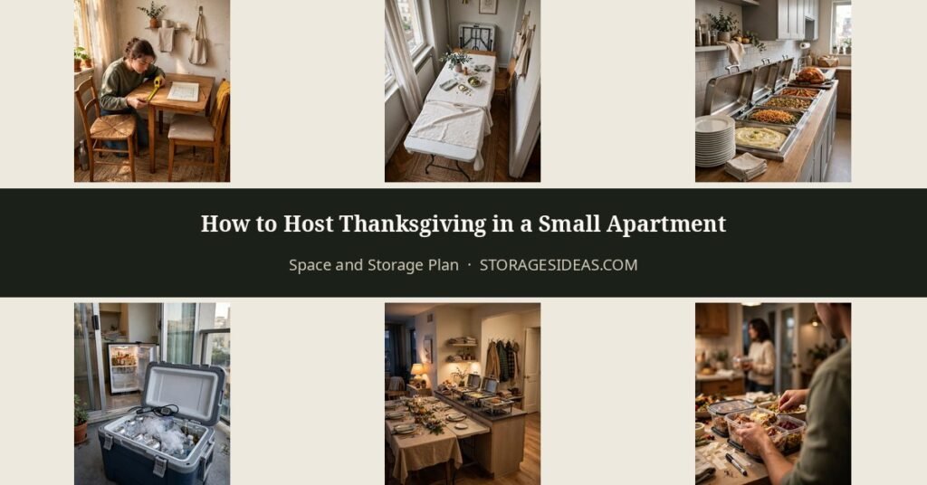 How to Host Thanksgiving in a Small Apartment: Space and Storage Plan 2 How to Host Thanksgiving in a Small Apartment: Space and Storage Plan