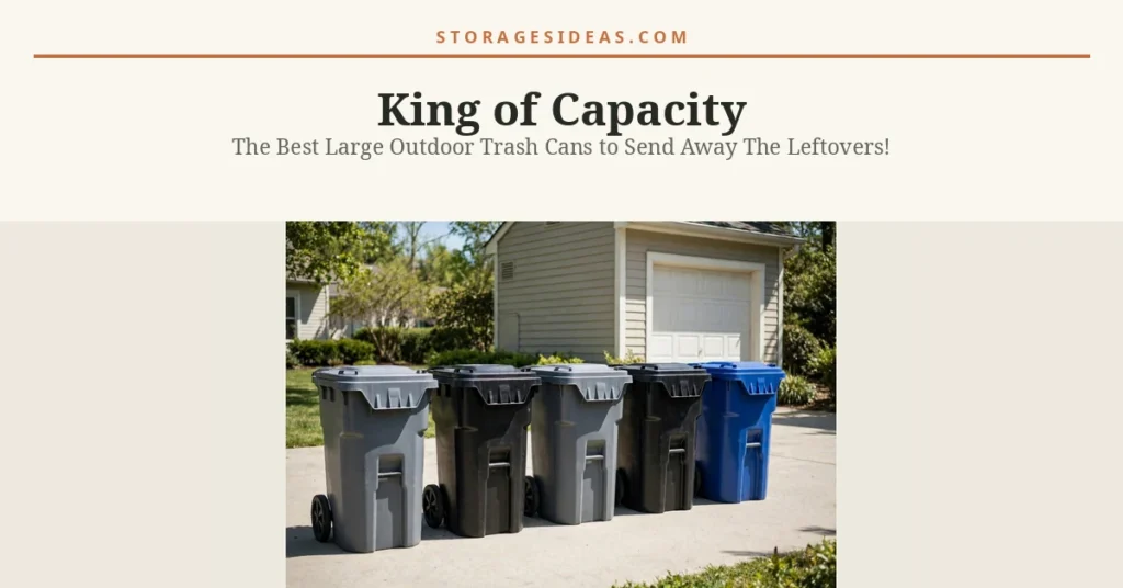 King of Capacity: The Best Large Outdoor Trash Cans to Send Away The Leftovers!