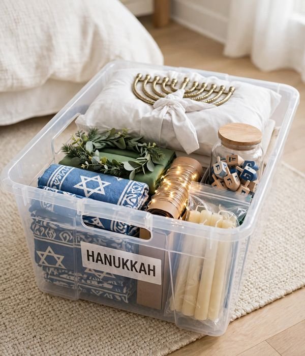 The Post-Holiday Storage Math – hanukkah decor small apartment
